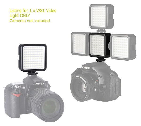 Kood LED W81 Video Light Photography Cameras Vlogging AA Batteries (UK) BNIB NEW