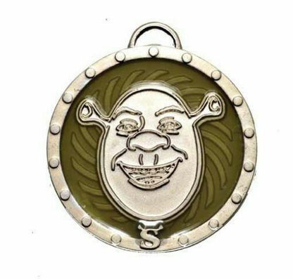 Shrek Medallion in metal & plastic by Dreamworks Animation (UK Stock) BNIP  2008