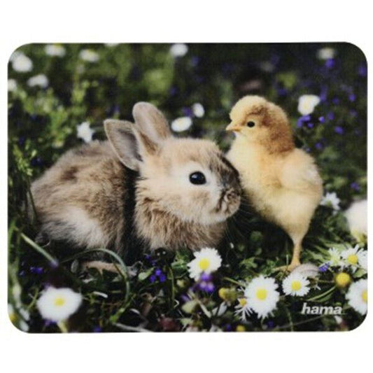 Hama Animal Mouse mat Pad featuring a cute Bunny Rabbit & Chick (UK Stock) BNIP