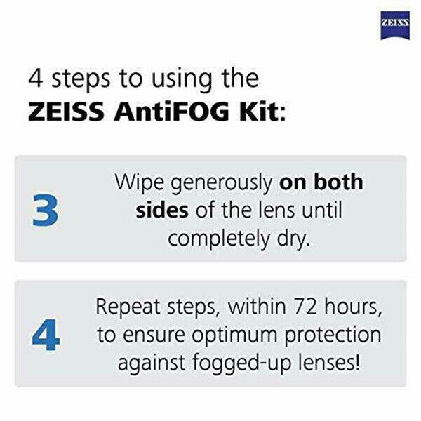 Zeiss Anti-Fog Kit with 15ml Spray and Treated Cloth (UK Stock) BNIP   #2398-807