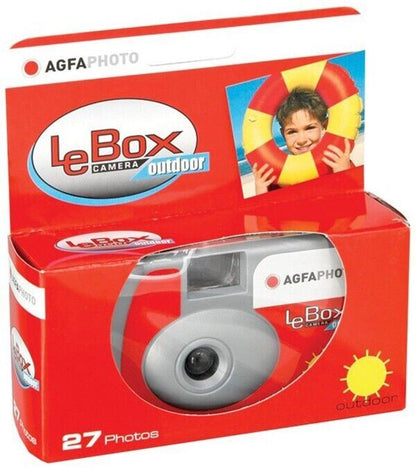 Agfa Photo LeBox Outdoor ONLY 400 asa Disposable Camera 27 Exp. SUC (UK) 01/2026