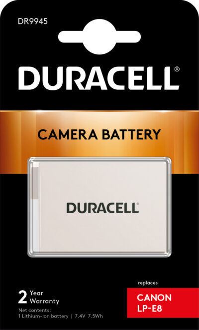 LP-E8 Li-ion Battery for Canon Digital Camera by DURACELL   #DR9945   (UK Stock)