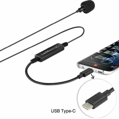 Omnidirectional Lavalier Microphone Saramonic LavMicro UC Mic for USB Type-C  UK