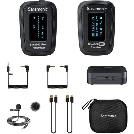 Saramonic Blink 500 PRO B1 Wireless System Tx+Rx Dual Channel 3.5 Microphone Kit