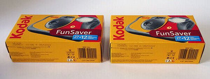 2 x TWO Kodak Fun Flash Disposable SUC Camera 27exp. + 12 FREE = 39exp. UK  BNIP