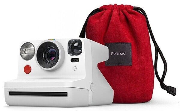 Polaroid Now i?Type Instant Camera 2 Lens AF system in White + Pouch Bundle  KIT