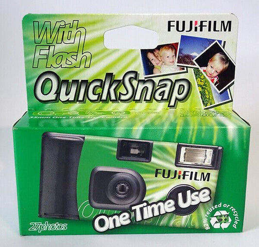 FUJI Fujifilm QuickSnap disposable Single Use Flash Camera 27 Exposures (UK) SUC