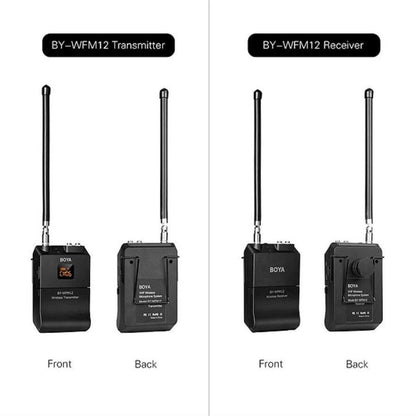 Boya BY-WFM12 VHF 40M Wireless Microphone Kit 12 Channel TX+RX  (UK Stock)  BNIB