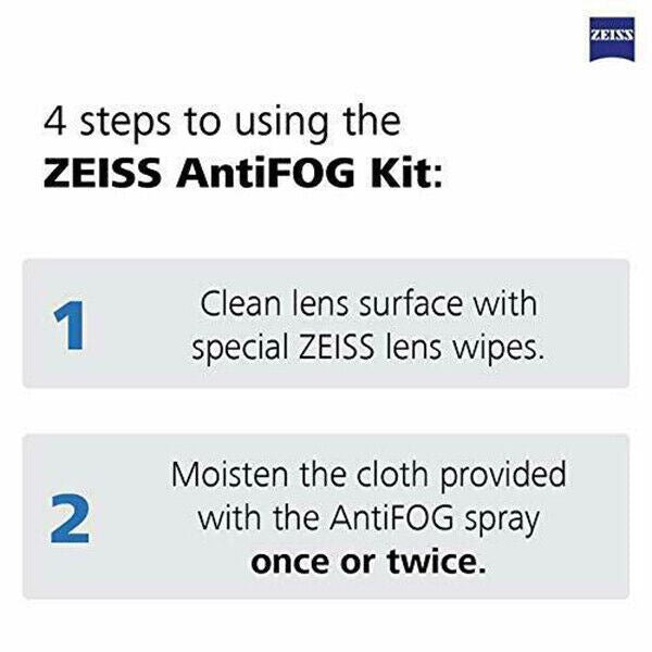 Zeiss Anti-Fog Kit with 15ml Spray and Treated Cloth (UK Stock) BNIP   #2398-807