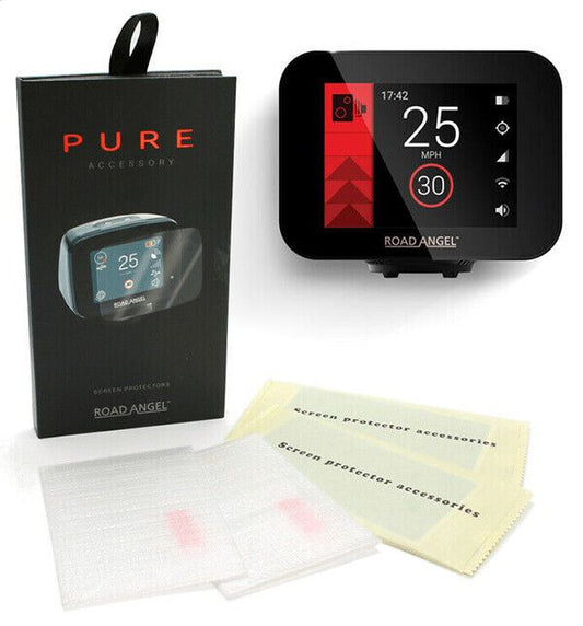 Road Angel Pure SCREEN PROTECTORS, 2 Screen protectors included #29995 (UK) BNIP