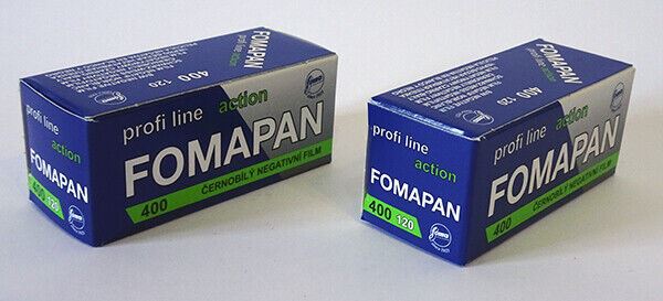 2 x Fomapan Action 120 400 iso Black & White Negative Film FOMA (UK Stock)  BNIB