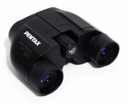 Pentax 8 x 21 Jupiter III Porro Prism Compact Binoculars Black  #51031 (UK) Demo