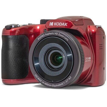 Kodak PIXPRO AZ255 Digital Camera Dark Red 16MP 25x Wide Zoom HD1080P (UK)  BNIB