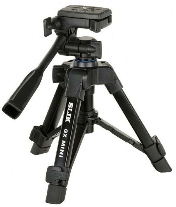 Slik GX Mini Tripod with 3-Way Pan/Tilt Head & Quick Release 3345(UK Stock) BNIB