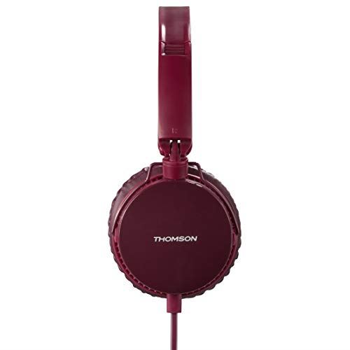 Thomson On Ear Wired Headphones in Red  # HED2207RD  # 00132625 (UK Stock)  BNIB