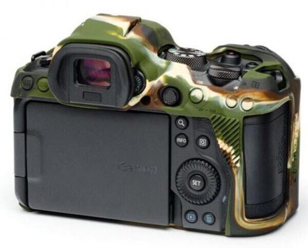 easyCover Silicone Skin Case Cover Canon EOS R5/R6 in CAMO Camouflage (UK)  BNIP