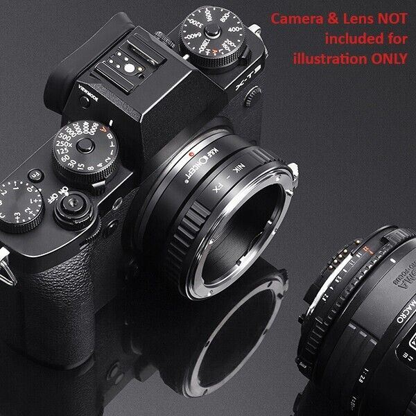 K&F Concept Mount Converter for Nikon - F to Fuji X Mount Camera   #06.101  (UK)