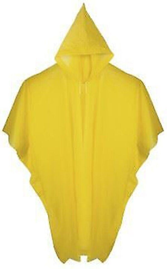 Hama Rain Poncho in Yellow for Festivals Theme-parks Cycling Walking  (UK)  BNIP