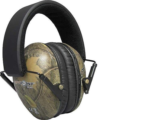 SPYPOINT EM-24 EAR MUFFS in CAMO  (UK Stock) BNIP Ear Defenders Shooting -  21dB