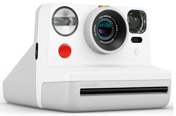 Polaroid Now i?Type Instant Camera 2 Lens AF system in White + Pouch Bundle  KIT