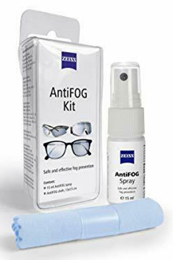 Zeiss Anti-Fog Kit with 15ml Spray and Treated Cloth (UK Stock) BNIP   #2398-807