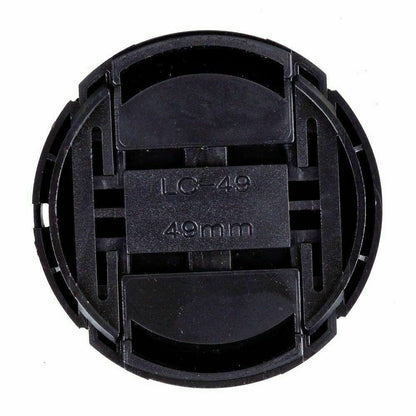 NIKON LC-49 lens cap for 49mm filter thread centre pinch style  (UK Stock)  BNIP