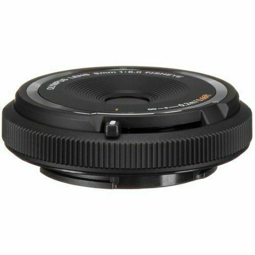 Olympus 9mm f/1:8 Fish-Eye Pancake Body Cap Lens for Micro 4/3 mount - Black  UK