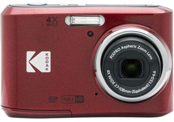 Kodak PIXPRO FZ45 16MP 4x Zoom Wide Angle Digital Camera in RED (UK Stock)  BNIB