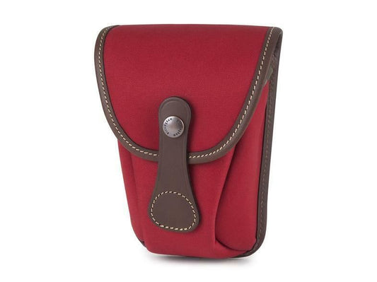 Billingham Avea 7 Compact End Pouch Pocket - Burgundy / Chocolate Leather (UK)