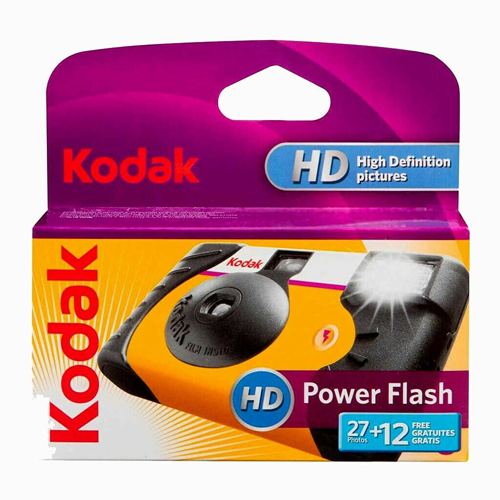 2 x Kodak HD Power Flash Disposable Camera - 39 Exp. High Definition  SUC   (UK)