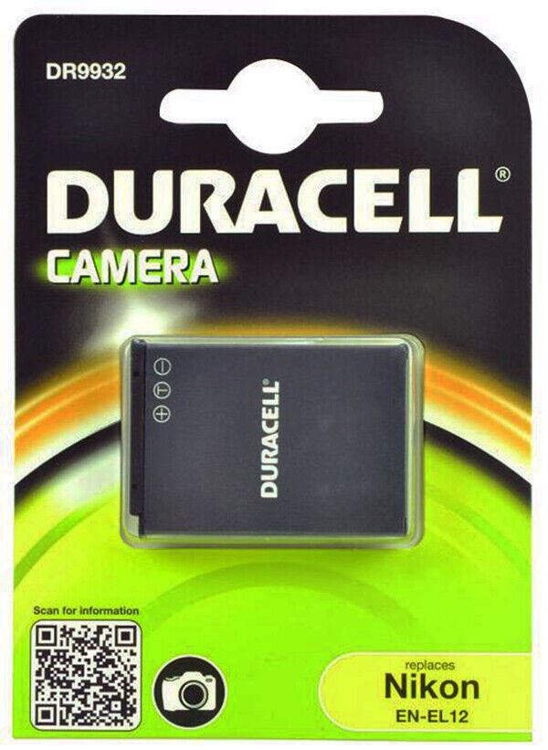 EN-EL12 Li-ion Battery for Nikon Digital Camera by DURACELL  #DR9932  (UK Stock)