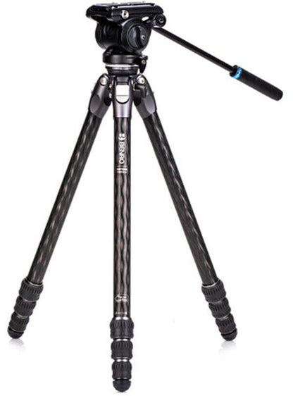 Benro Tortoise 25CLV Carbon Fibre 2 Series Tripod + S4 Pro Video Fluid Head (UK)