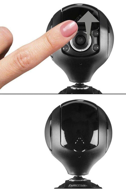 Hama Spy Protect 720p HD Webcam with Microphone & LED  #0053950  (UK Stock) BNIB