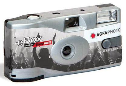 Agfa Photo Le Box disposable Single Use Black & White Flash Camera 36 Exp.  (UK)