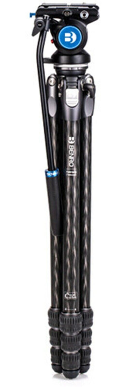 Benro Tortoise 25CLV Carbon Fibre 2 Series Tripod + S4 Pro Video Fluid Head (UK)