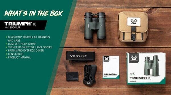 Vortex Triumph 10 x 42 HD Full Size FMC WP Binoculars  #TRI-1042 (UK Stock) BNIB