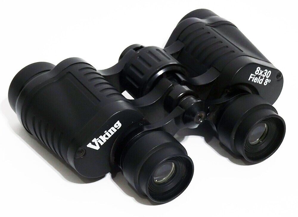 Viking Standard 8 x 30 Rubber Armoured Porro Prism Binocular (UK Stock) Clearanc