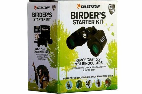 Celestron UpClose G2 7 x 35 Binoculars & Bird Guide Birdwatchers KIT #73150 (UK)