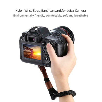 Rope style Wrist Strap for DSLR ILCE PRO Compact Camera in Black (UK Stock) BNIP