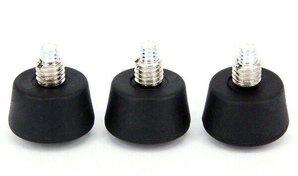 Pixel Peeper 3 x Replacement Tripod Rubber Feet 1/4" and 3/8" thread  (UK)  BNIP