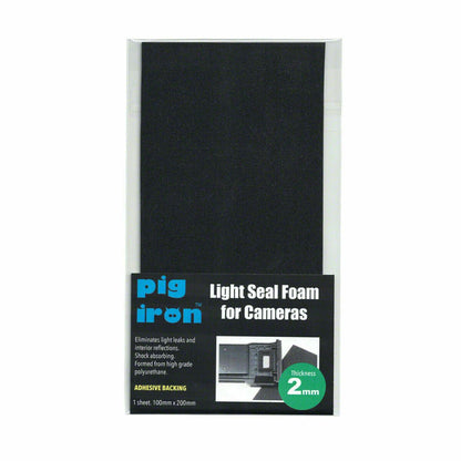 Pig Iron Camera Light Seal Foam Sheet 2mm thick Self Adhesive nonreflective (UK)