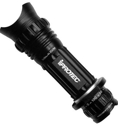 iProtec Pro 280 Lumen Tactical Flashlight Torch 4x Zoom  #IP5620 (UK Stock) BNIP