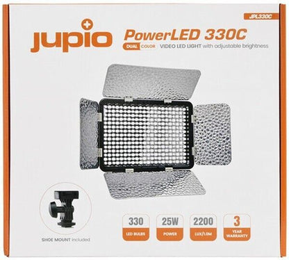 Jupio Power LED 330C Dual Colour Light for NP-F Series Battery  (UK Stock)  BNIB