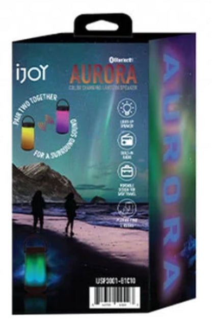 iJoy Aurora Lantern Colour changing Bluetooth speaker Radio #1IJSPB1C10F (UK)NEW