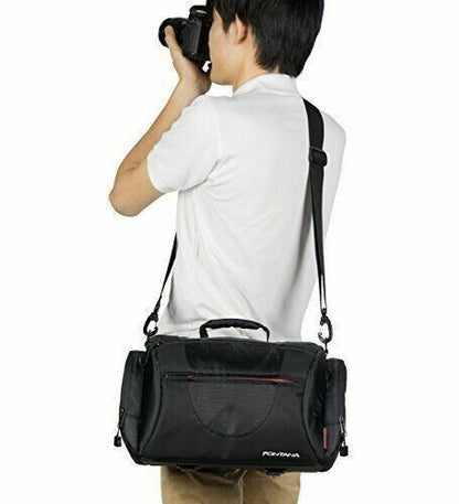 Camera Shoulder Gadget Bag Case by Kenko Aosta Fontana FT2SH L-RD  UK stock BNIP