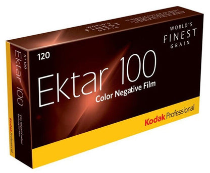 Kodak Professional Ektar ISO 100 120 Colour Medium Format Film - 5 Pack (UK) NEW