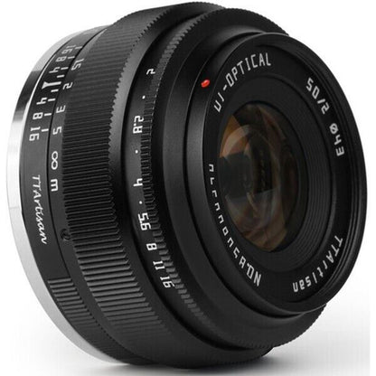 TTArtisan 50mm F2.0 Lens APS-C Format Mount for Fuji X Camera in Black (UK) BNIB