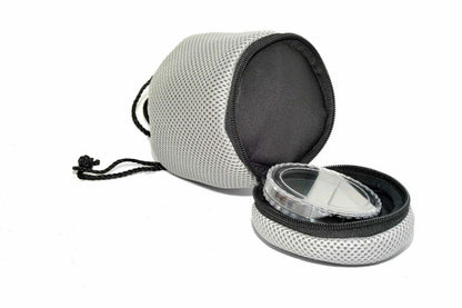 Kood Small Padded GREY Camera Lens + Filter Pouch / Case  70mm x 70mm (UK Stock)