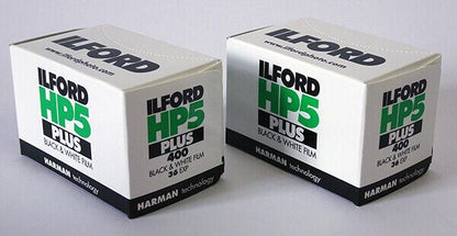 2 x Ilford HP5 Plus 400 asa Black & White 35mm Film 36 exposures (UK Stock) BNIB