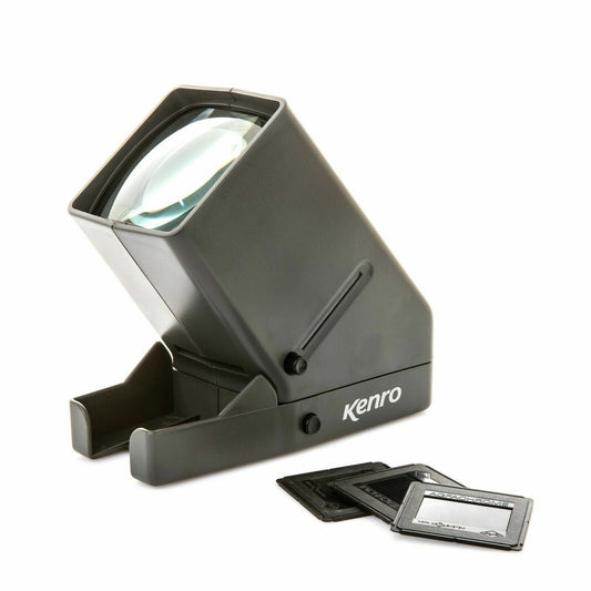 Kenro 3x Slide Viewer #KNSVX3- LED Bulb 35mm Mounted Slides Film (UK Stock) BNIB